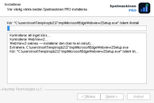 Installationen är klar